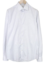 SUITSUPPLY Men's Formal Shirt 39L/15 1/2L Traveller Blue Striped Slim Formal