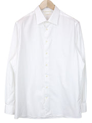 SUITSUPPLY Men's Formal Shirt 43/17 White Slim Fit Traveller Pure Cotton