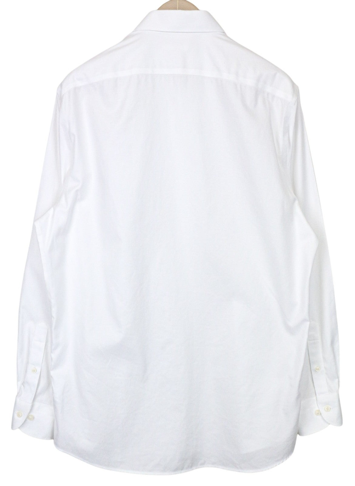 SUITSUPPLY Men's Formal Shirt 43/17 White Slim Fit Traveller Pure Cotton