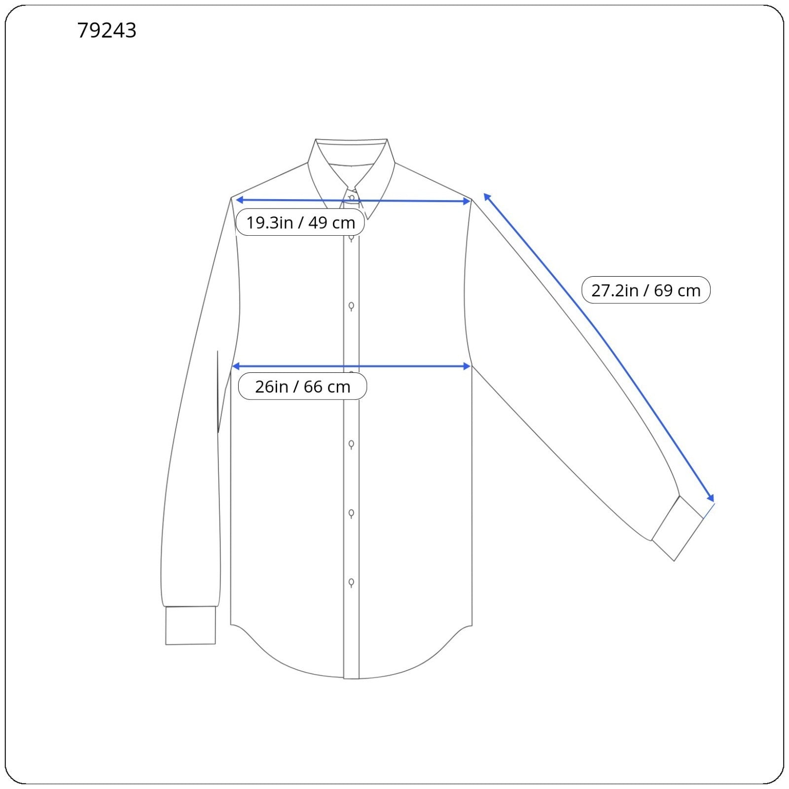 SUITSUPPLY Men's Formal Shirt 46/18 Blue Striped Cotton Long Sleeve Extra Slim