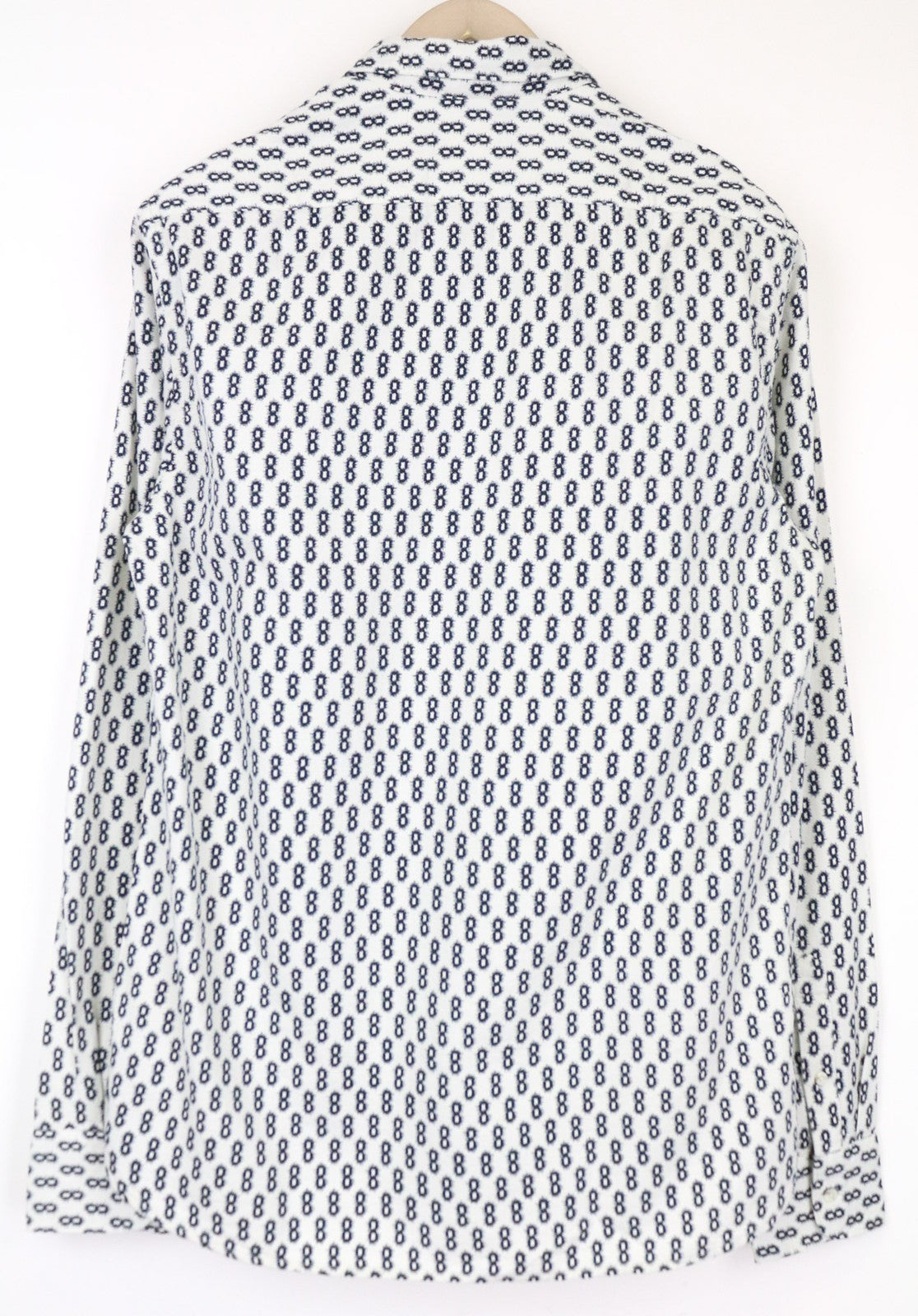 SCOTCH & SODA Ams Couture Men's Shirt M Patterned Blue White Cotton Casual