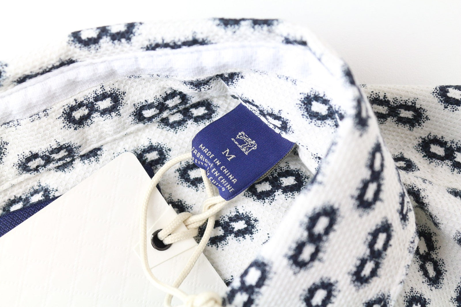 SCOTCH & SODA Ams Couture Men's Shirt M Patterned Blue White Cotton Casual