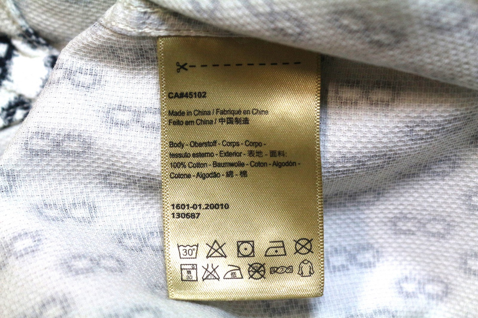 SCOTCH & SODA Ams Couture Men's Shirt M Patterned Blue White Cotton Casual