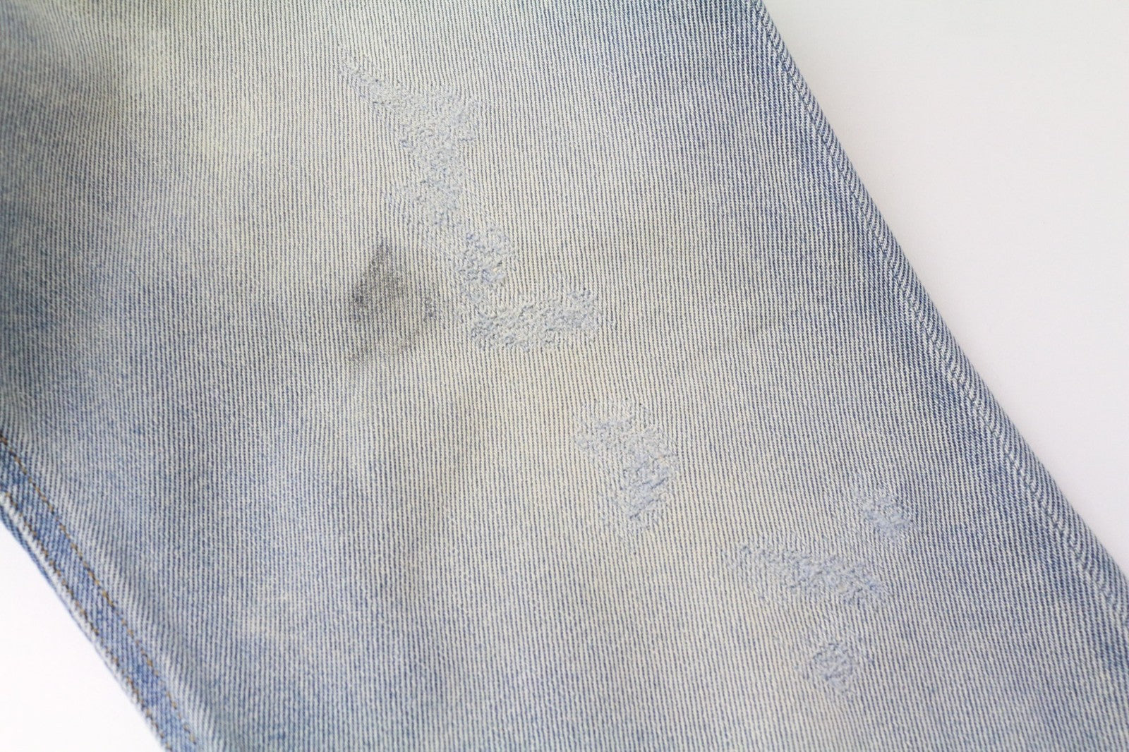 DIESEL D-Eetar 081AK Men's Jeans W34/L32 Blue Cotton Stretch Aged Tapered Fit