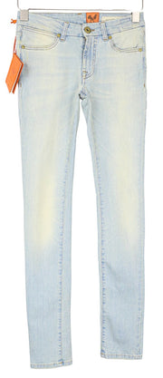 GOOD GENES Women's Jeans W24/L33 Skinny Light Blue Washed Cotton Stretch