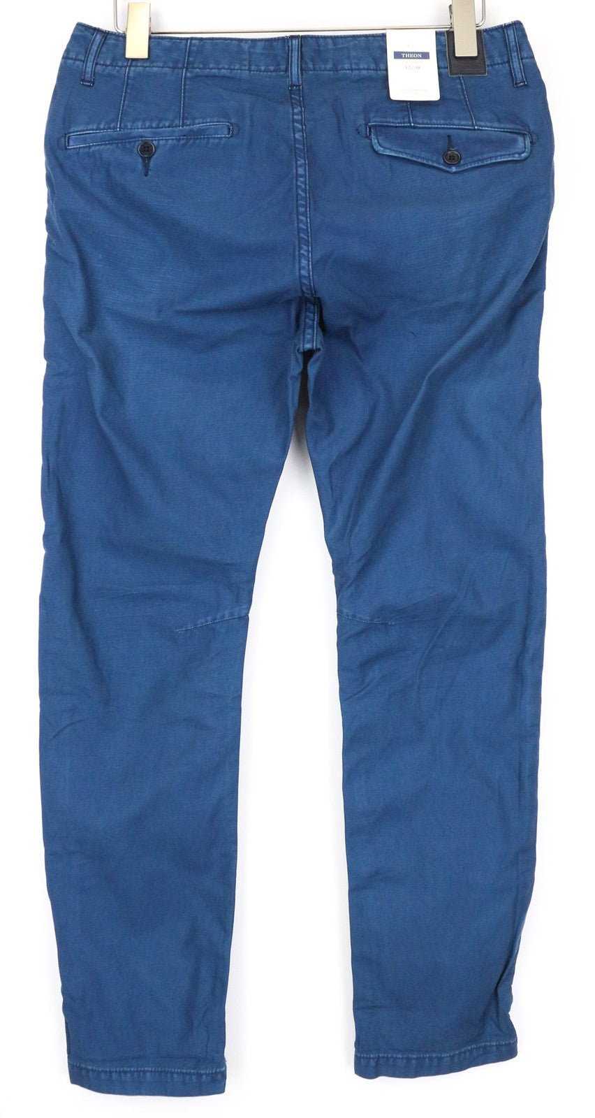 SCOTCH & SODA Theon Men's Trousers W32/L30 Slim Blue Tapered Pure Cotton