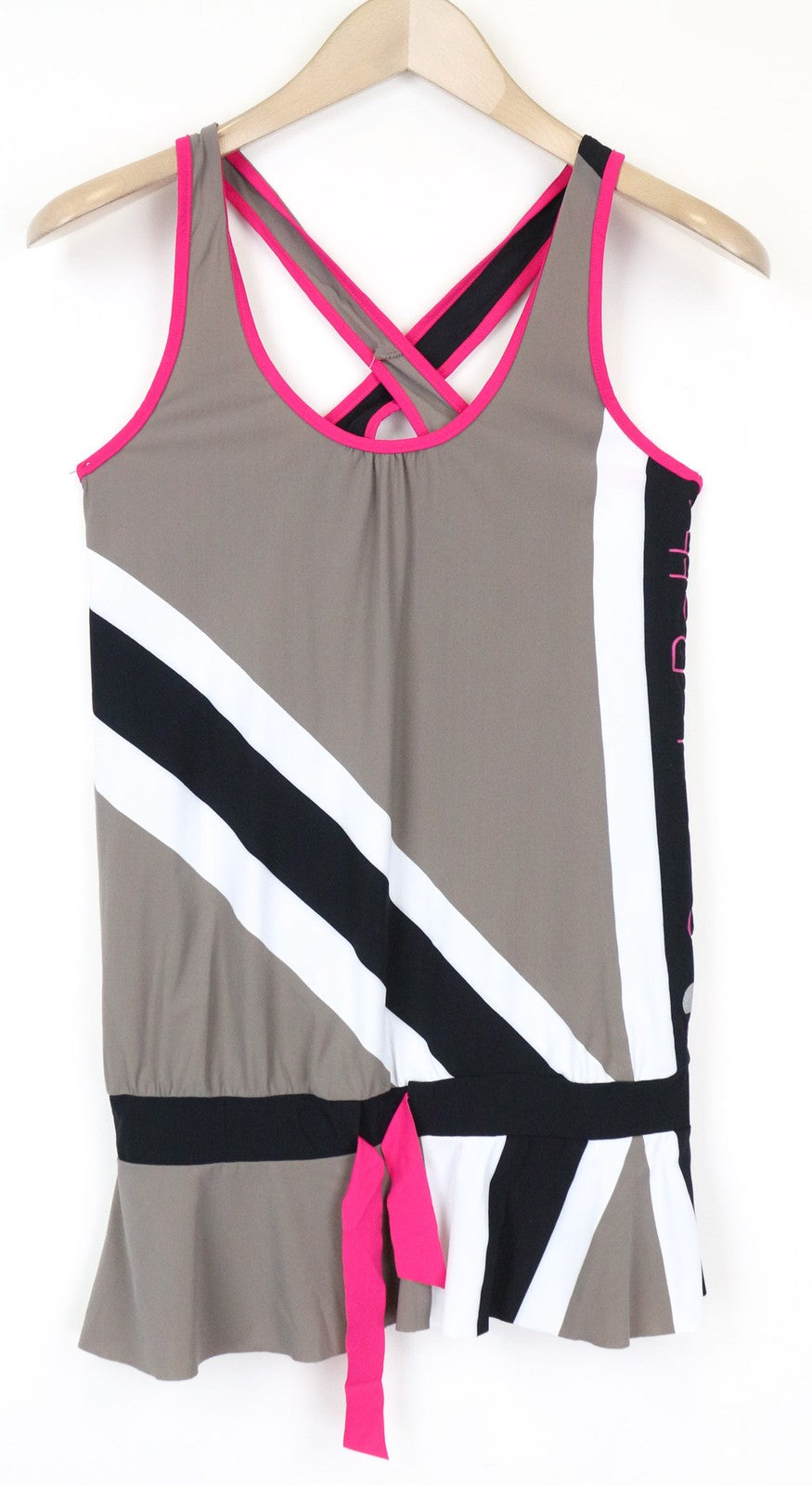 SWEATY BETTY Race Overvest Women's Top XS Grey Sleeveless Running Workout