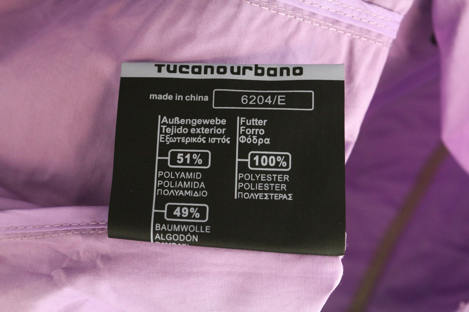 TUCANO URBANO Demetra Women's Jacket IT40 Purple Cotton Blend Coat