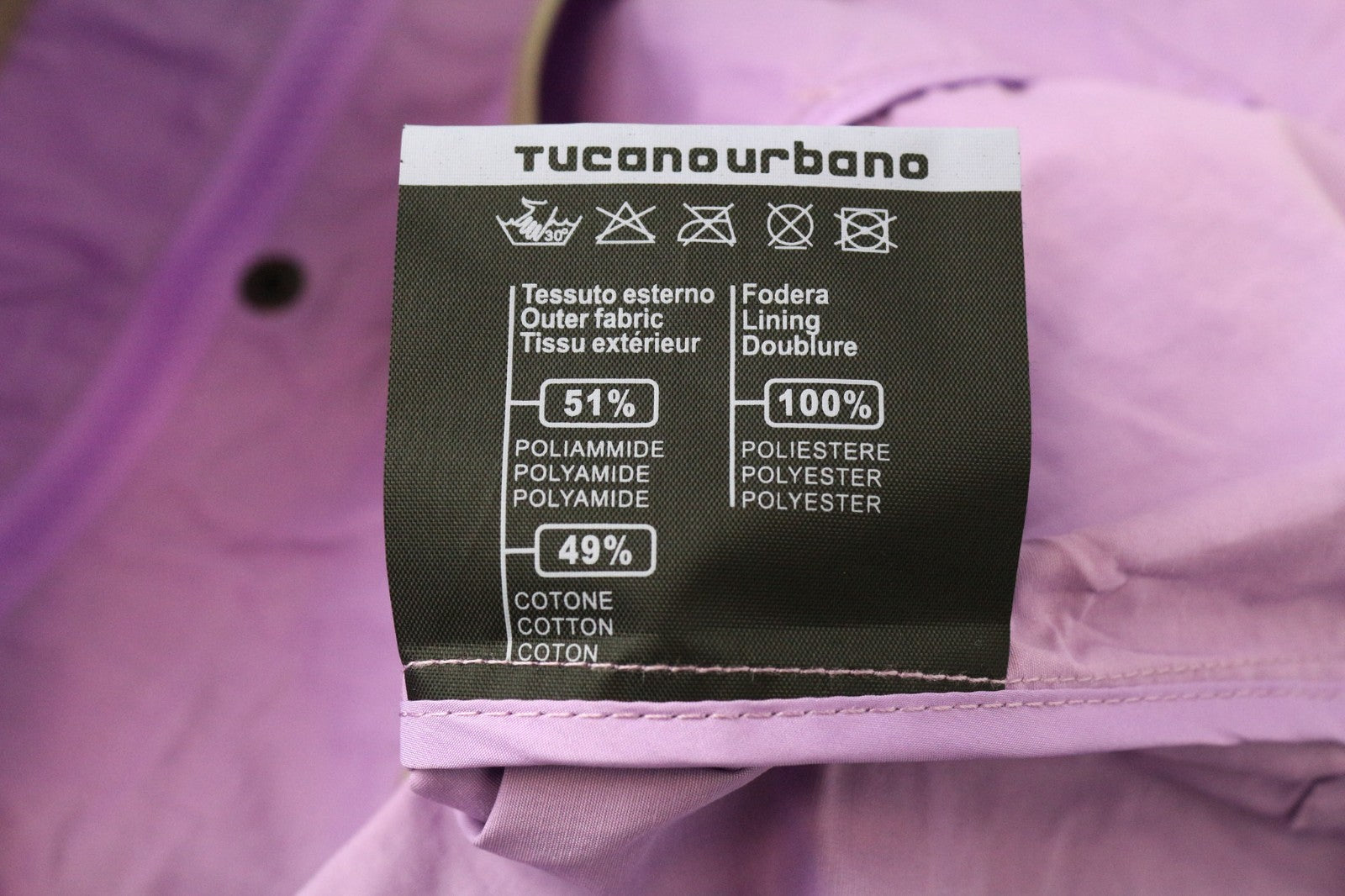 TUCANO URBANO Demetra Women's Jacket IT40 Purple Cotton Blend Coat