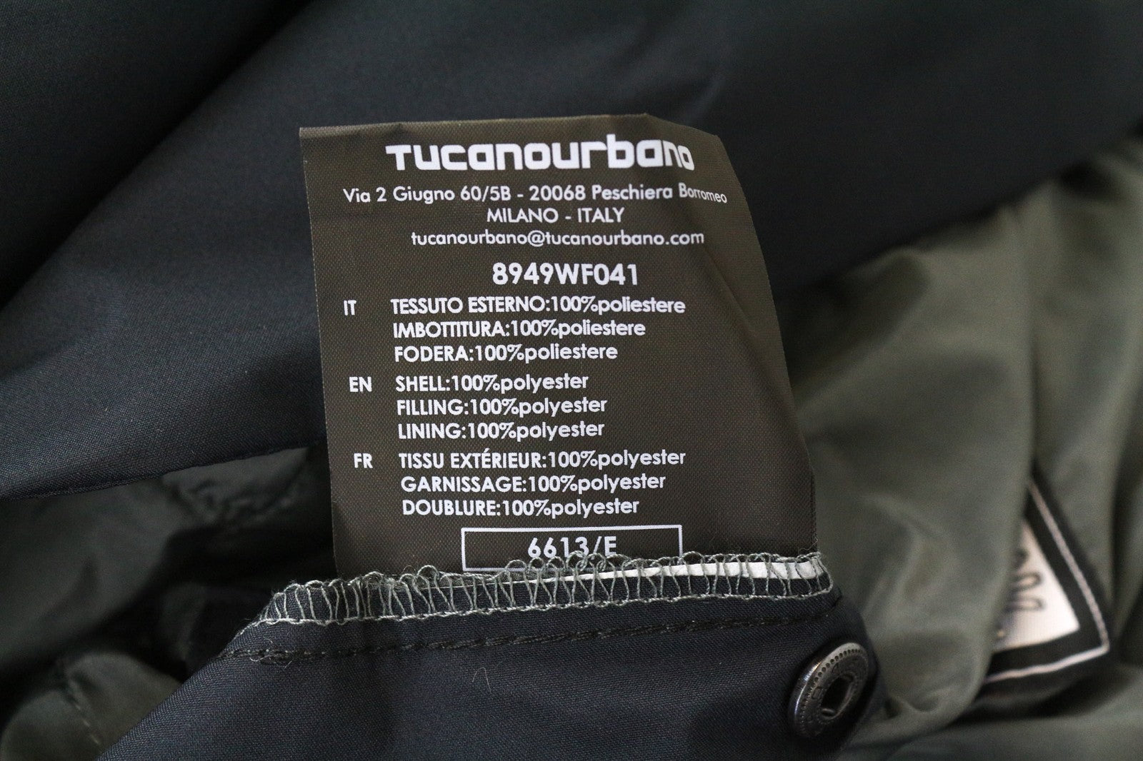 TUCANO URBANO Serissa Light Women's Jacket EU38 Navy Moto Double-Breasted