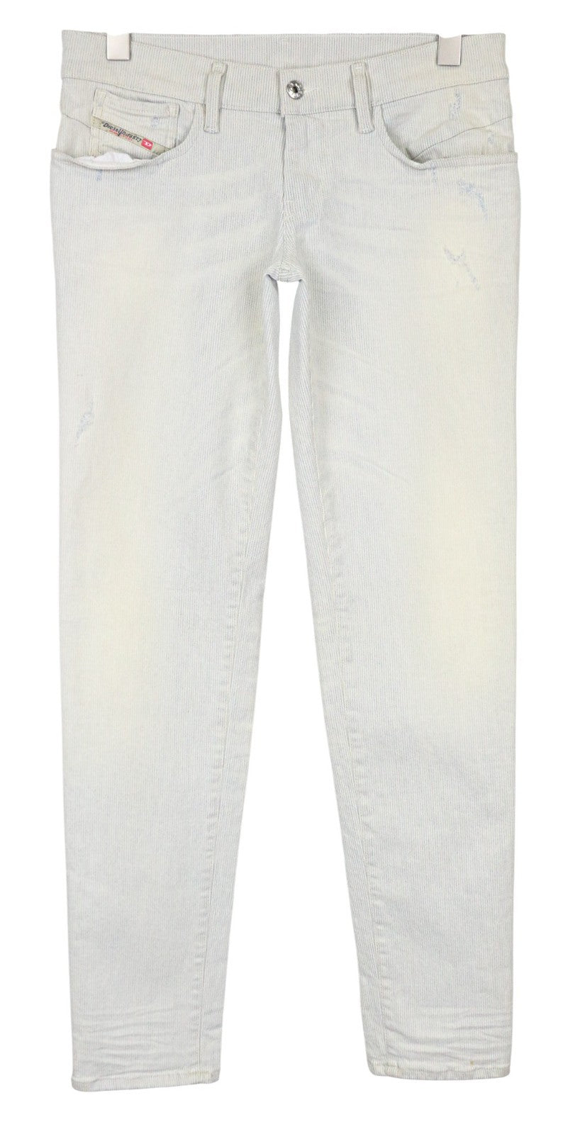 DIESEL Getlegg 0602F Women's Jeans W27/L32 Slim Skinny Blue Striped Stretch