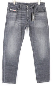 DIESEL Thommer 0095I Men's Jeans W34 Skinny Slim Grey Washed Cotton Stretch