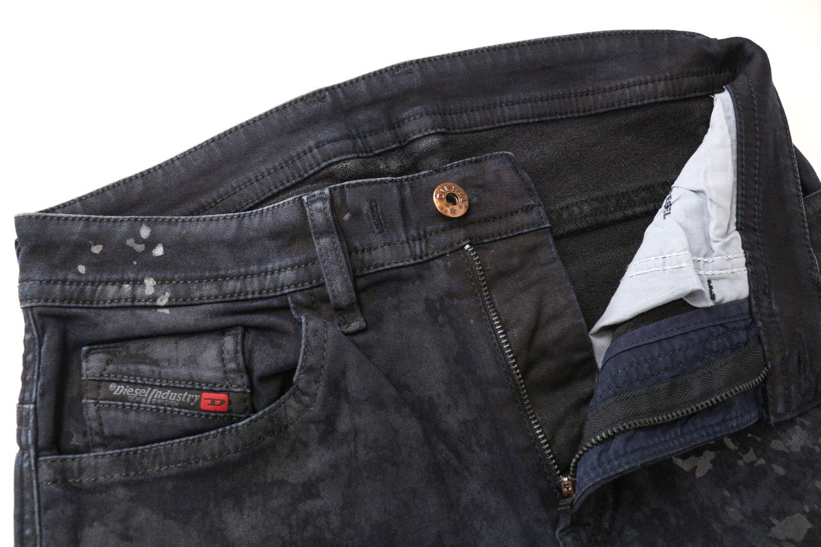 DIESEL Thommer CB-NE 069CQ Men's Jeans W26 Jogg Navy Slim Skinny Sweat Denim