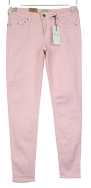 MAISON SCOTCH La Bohemienne Women's Jeans W26 Skinny Pink Cotton Stretch Fit
