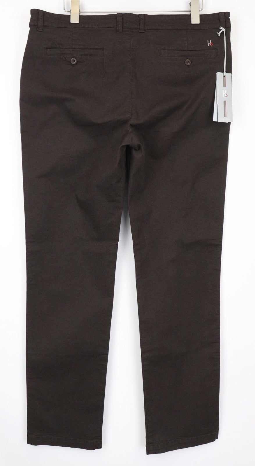 HARMONT & BLAINE Men's Trousers 54 Dark Brown Cotton Stretch Casual Pants