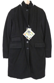 TUCANO URBANO New Carmen Women's Coat IT40 Black Wool Moto Single-Breasted