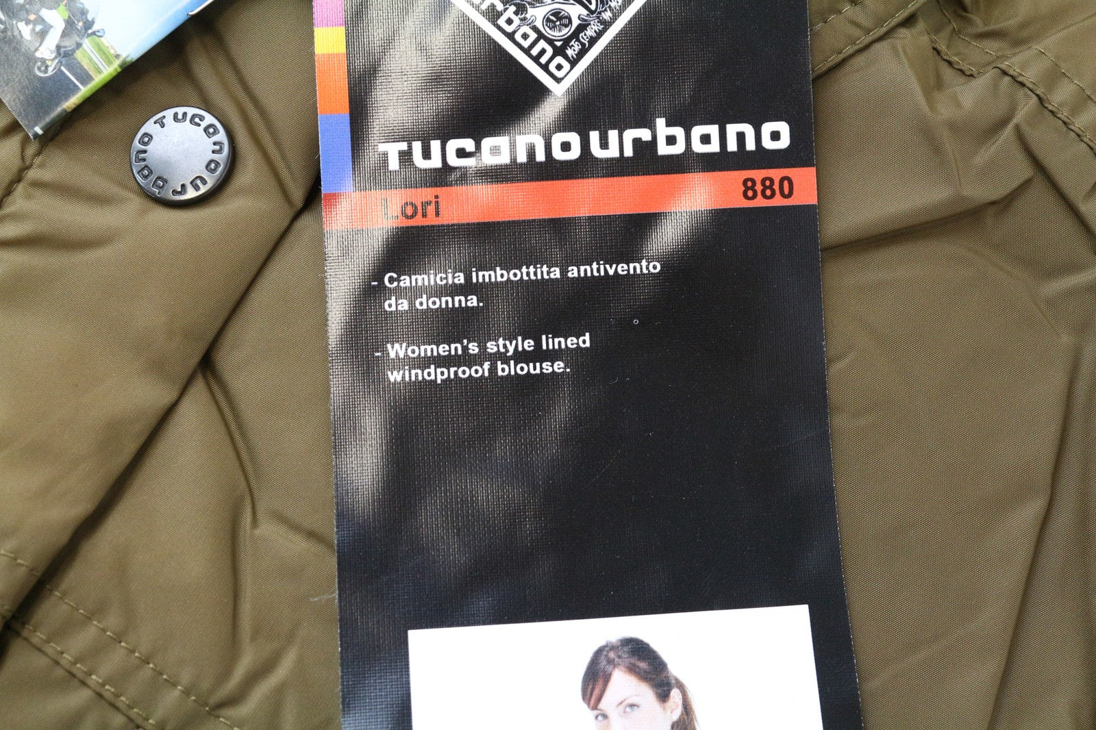 TUCANO URBANO Lori Women's Jacket S Brown Windproof Collared Moto Outerwear
