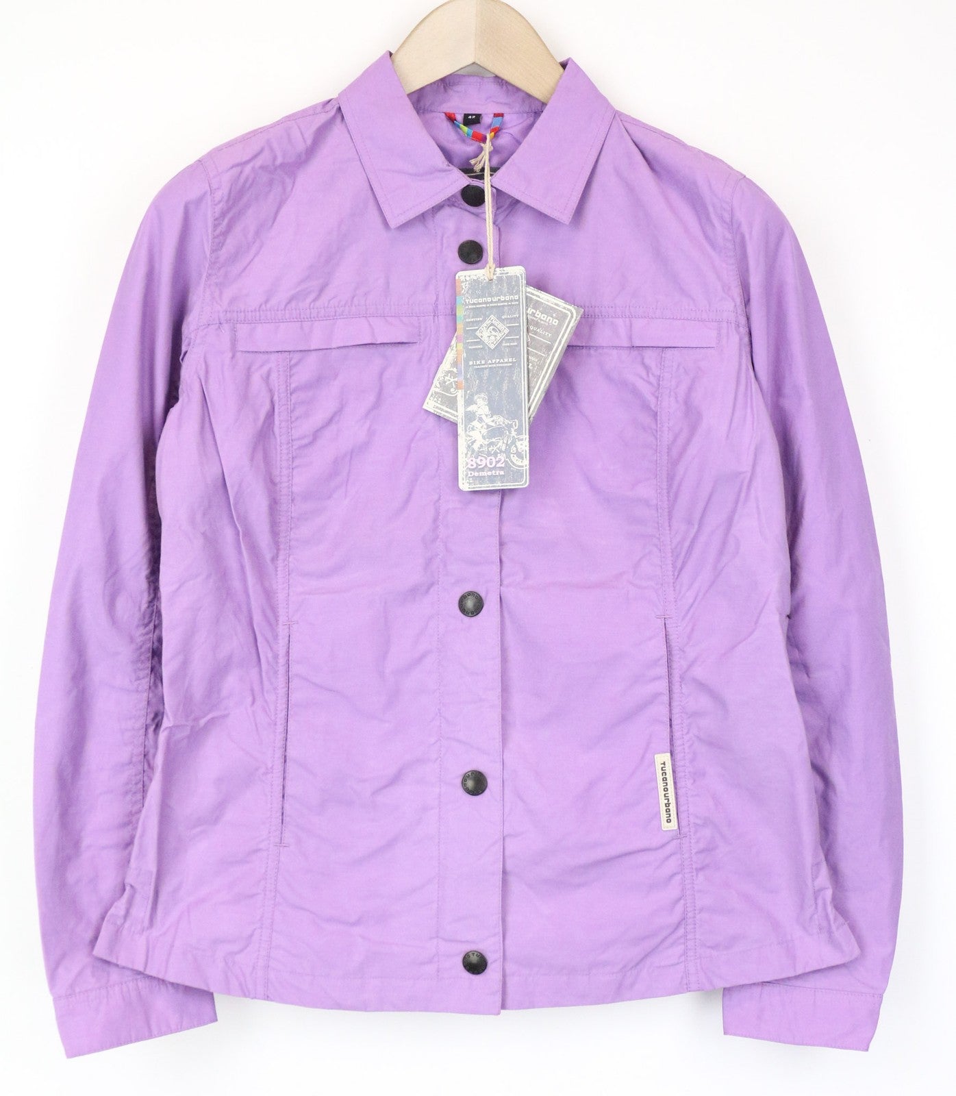 TUCANO URBANO Demetra Women's Jacket IT42 Purple Cotton Blend Windproof