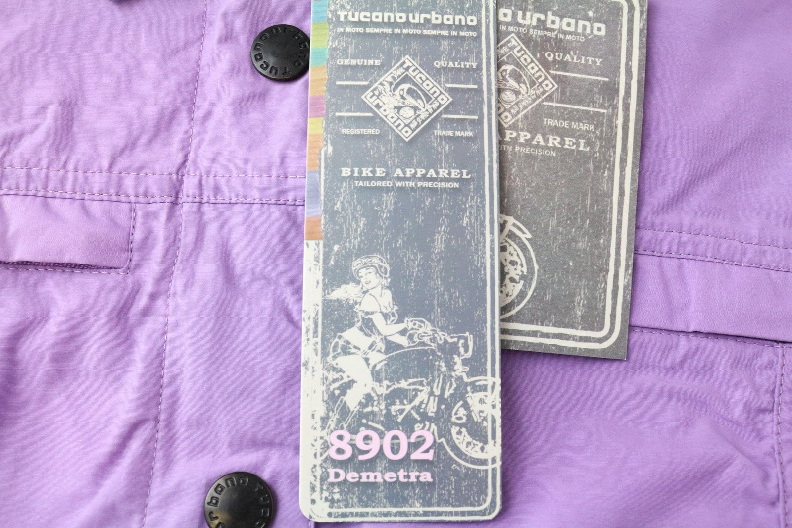 TUCANO URBANO Demetra Women's Jacket IT42 Purple Cotton Blend Windproof