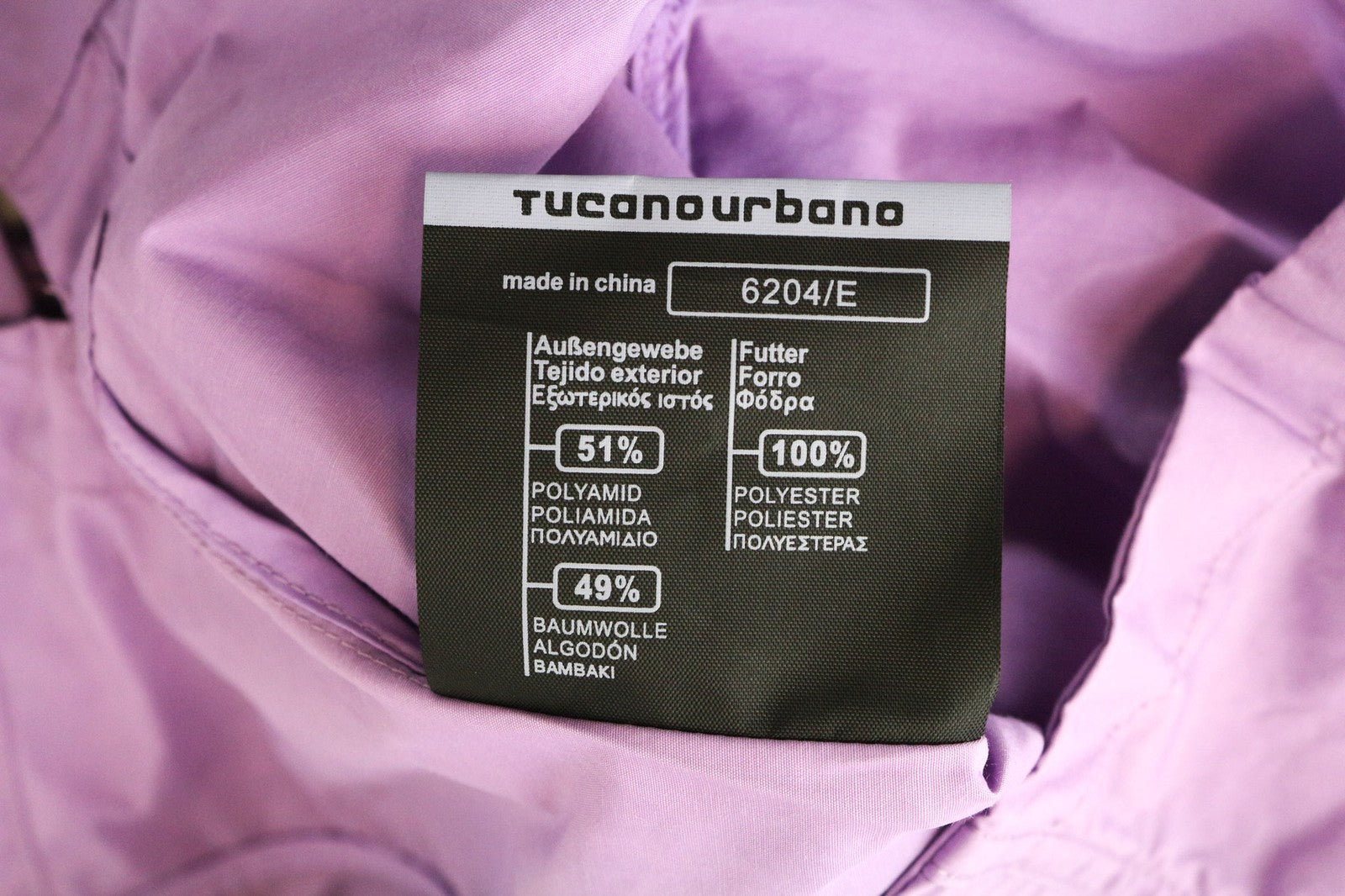 TUCANO URBANO Demetra Women's Jacket IT42 Purple Cotton Blend Windproof