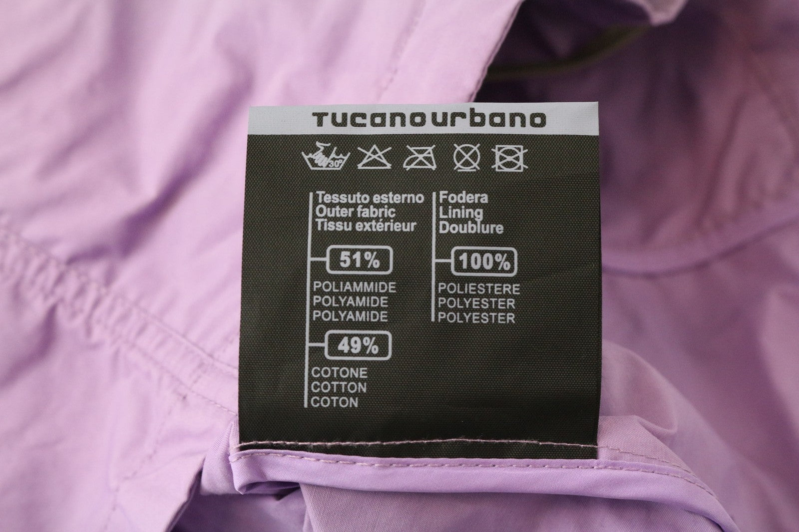 TUCANO URBANO Demetra Women's Jacket IT42 Purple Cotton Blend Windproof