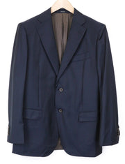 SUITSUPPLY Napoli Men's Blazer UK42R Blue Wool Super 110s Zignone Classic Fit