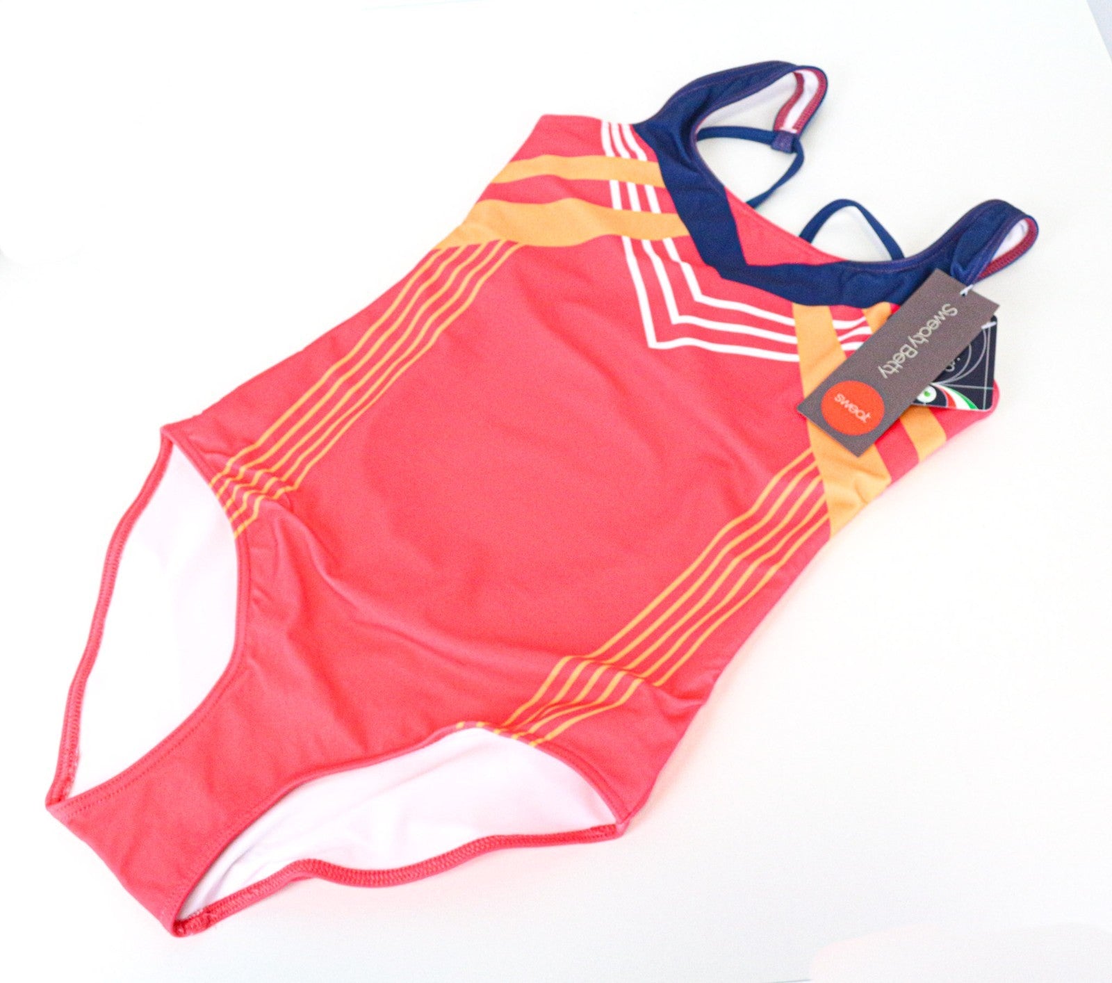 SWEATY BETTY Medalist Women's Swimsuit S Pink Low Back Detailed One-Piece