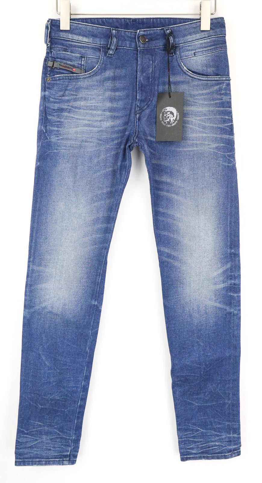 DIESEL D-Bazer 0090D Men's Jeans W28/L32 Tapered Blue Cotton Stretch Denim