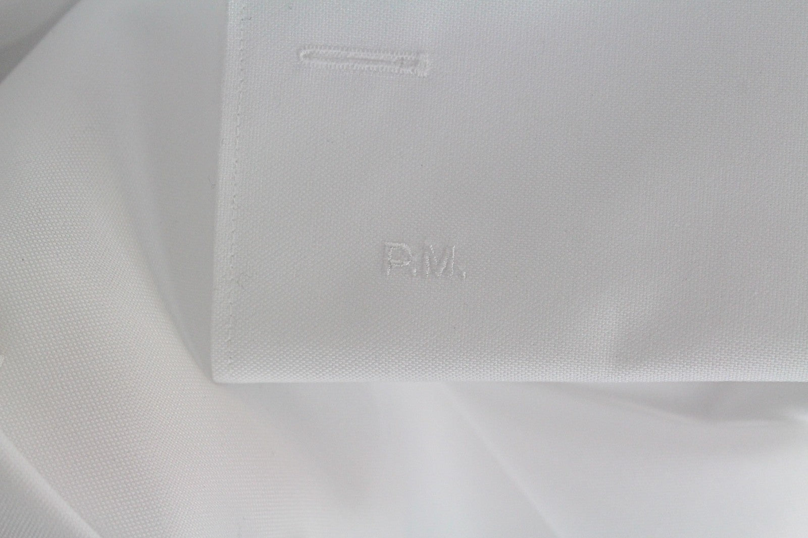 SUITSUPPLY Men's Formal Shirt 47 White Slim Traveller Cotton Button-Up