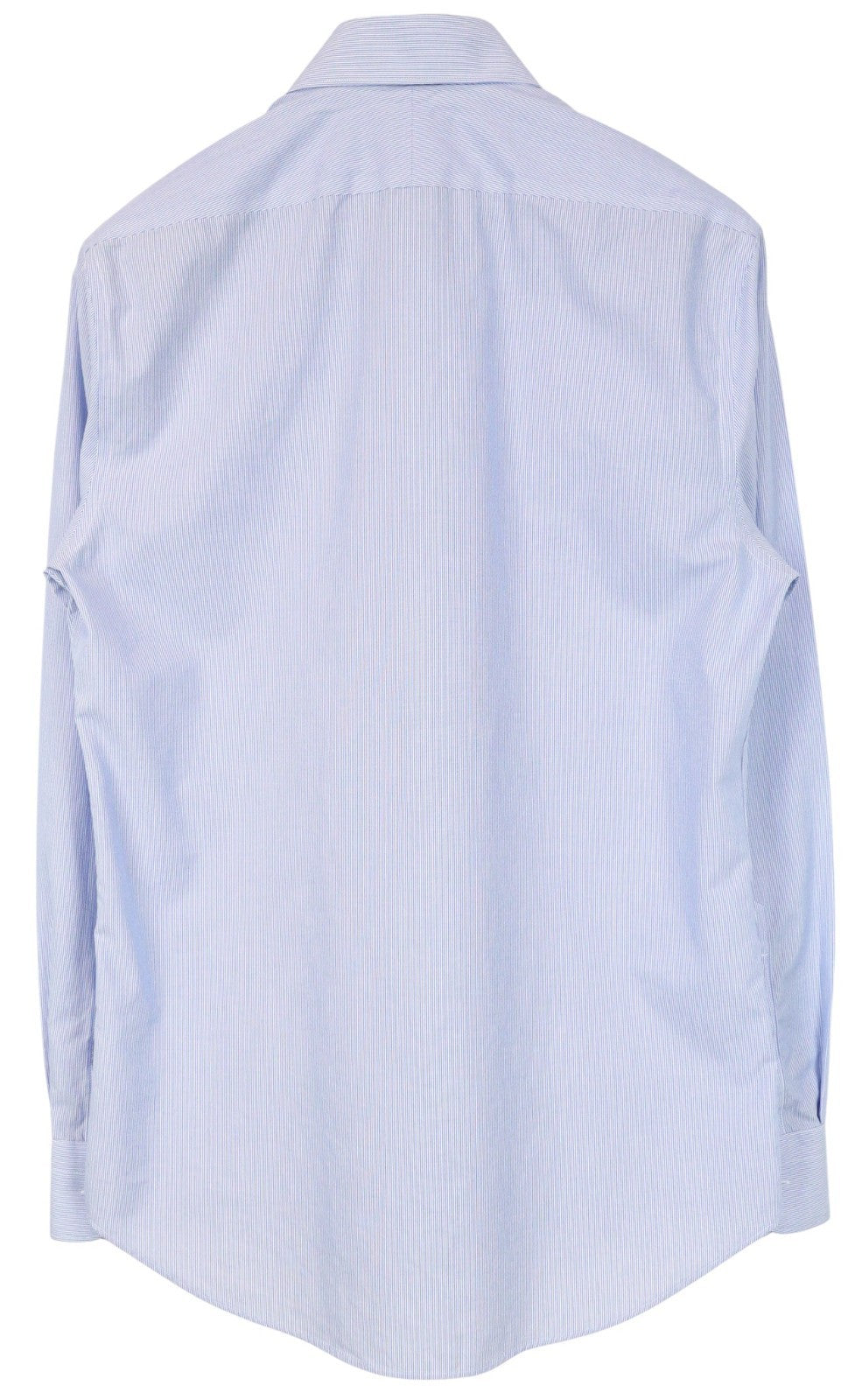 SUITSUPPLY Men's Formal Shirt 39/15 1/2 Blue Striped Cotton Cutaway