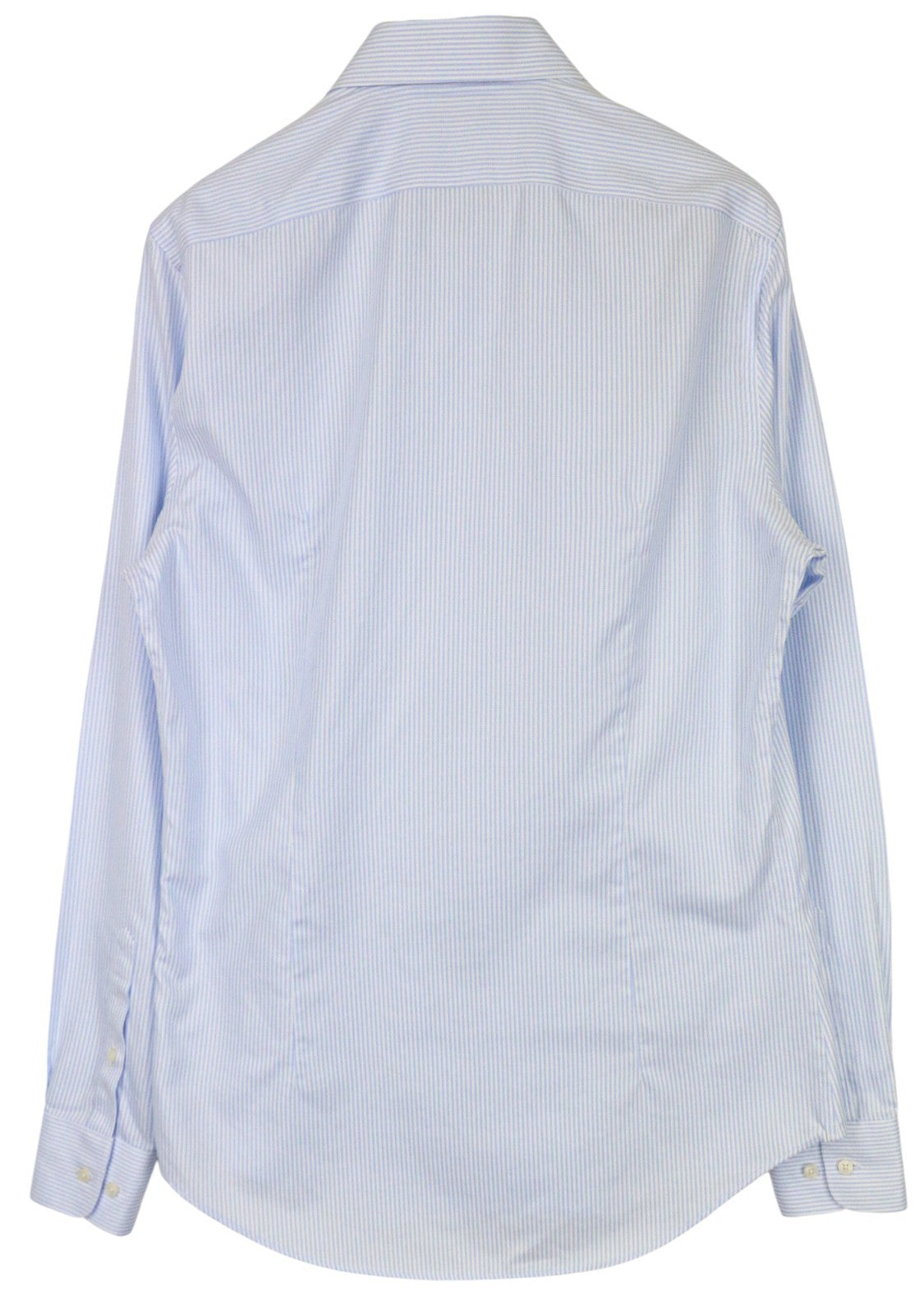 SUITSUPPLY Men's Formal Shirt 42L/16 1/2L Blue Striped Extra Slim Cotton