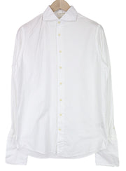 SUITSUPPLY Men's Formal Shirt 39/15 1/2 White Slim Egyptian Cotton Cuff