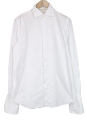 SUITSUPPLY Men's Formal Shirt 41/16 White Slim Egyptian Cotton Classic