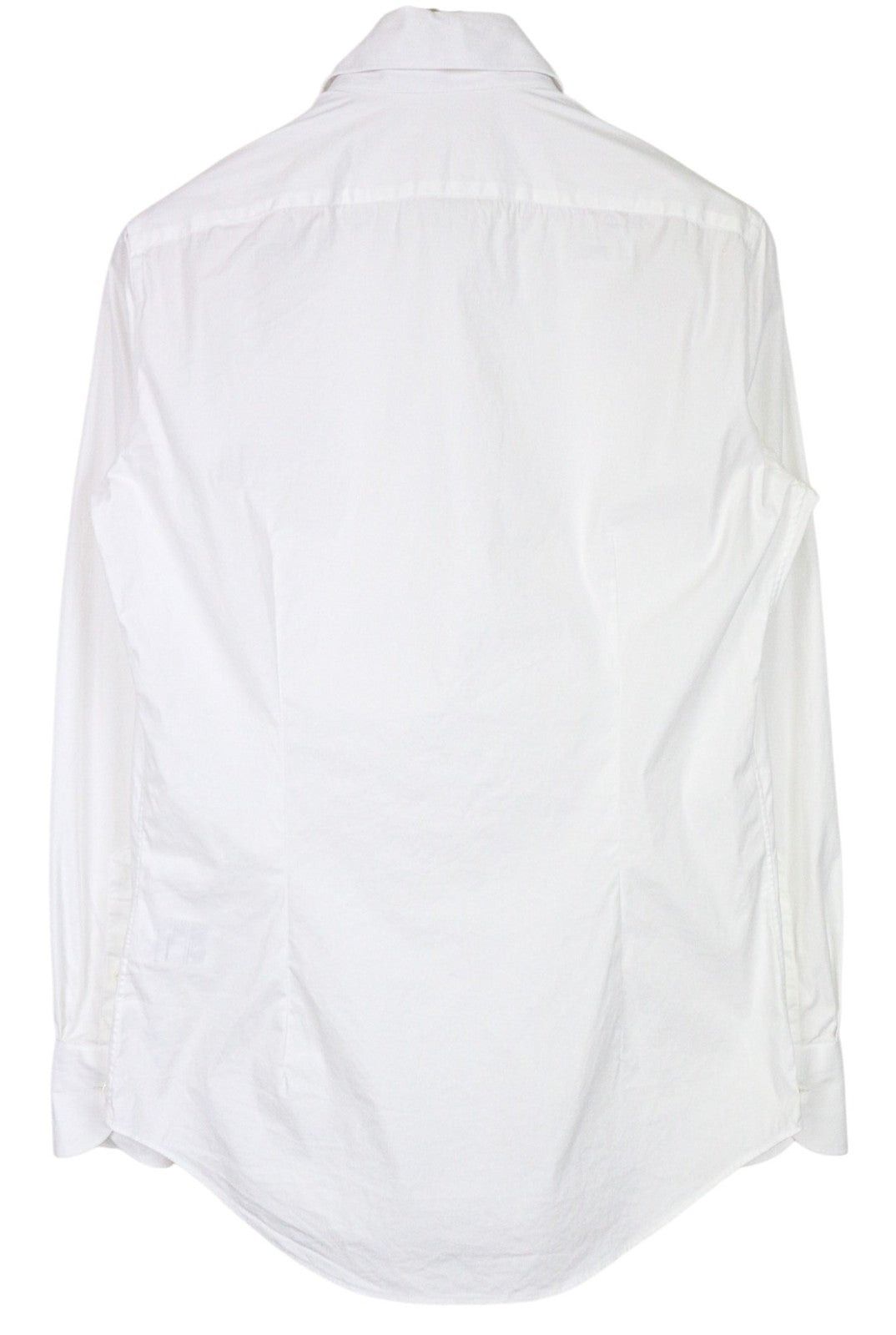 SUITSUPPLY Men's Formal Shirt 40/15 3/4 White Cotton Stretch Twill