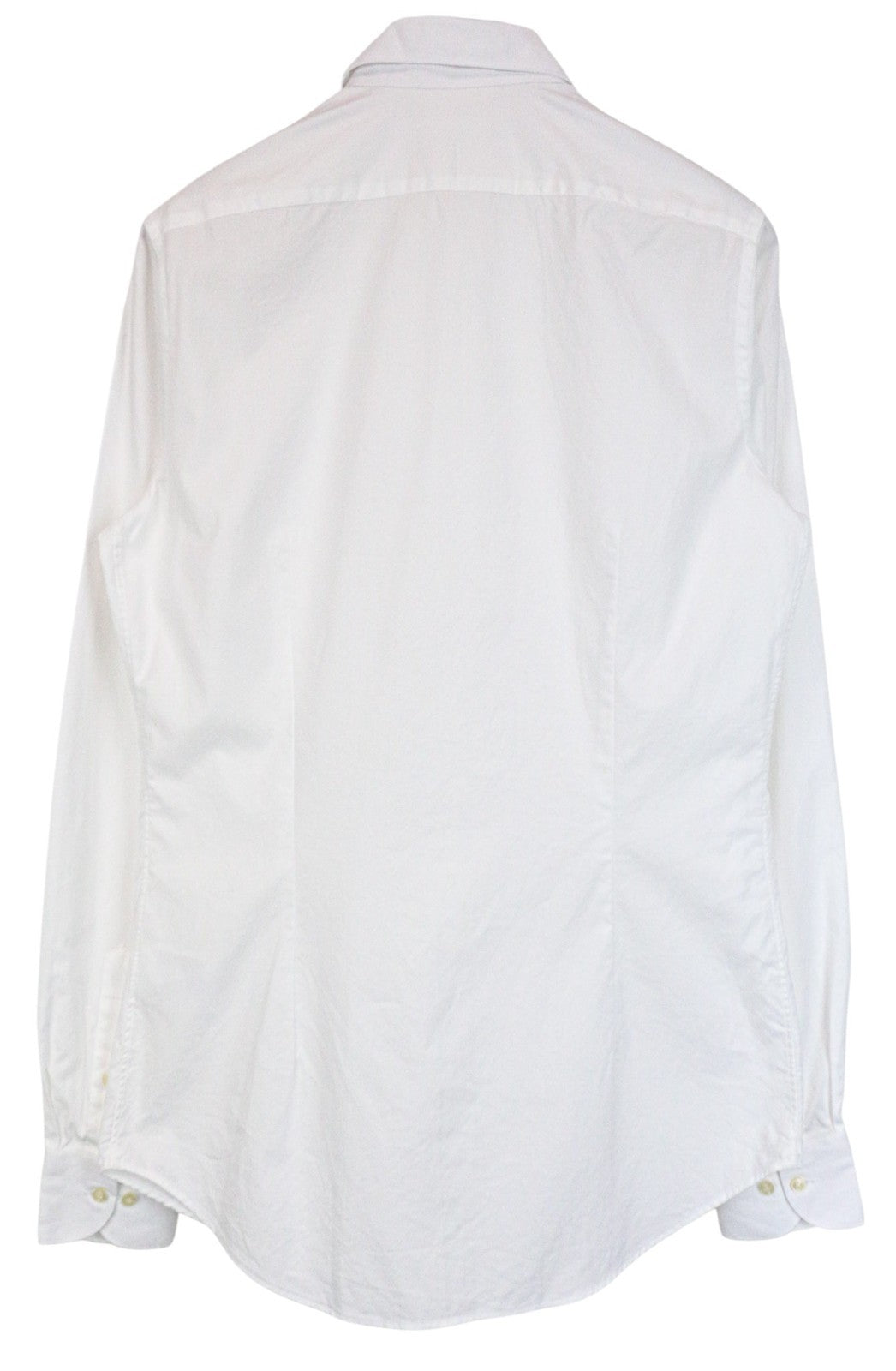 SUITSUPPLY Men's Formal Shirt 39L/15 1/2L White Extra Slim Egyptian Cotton