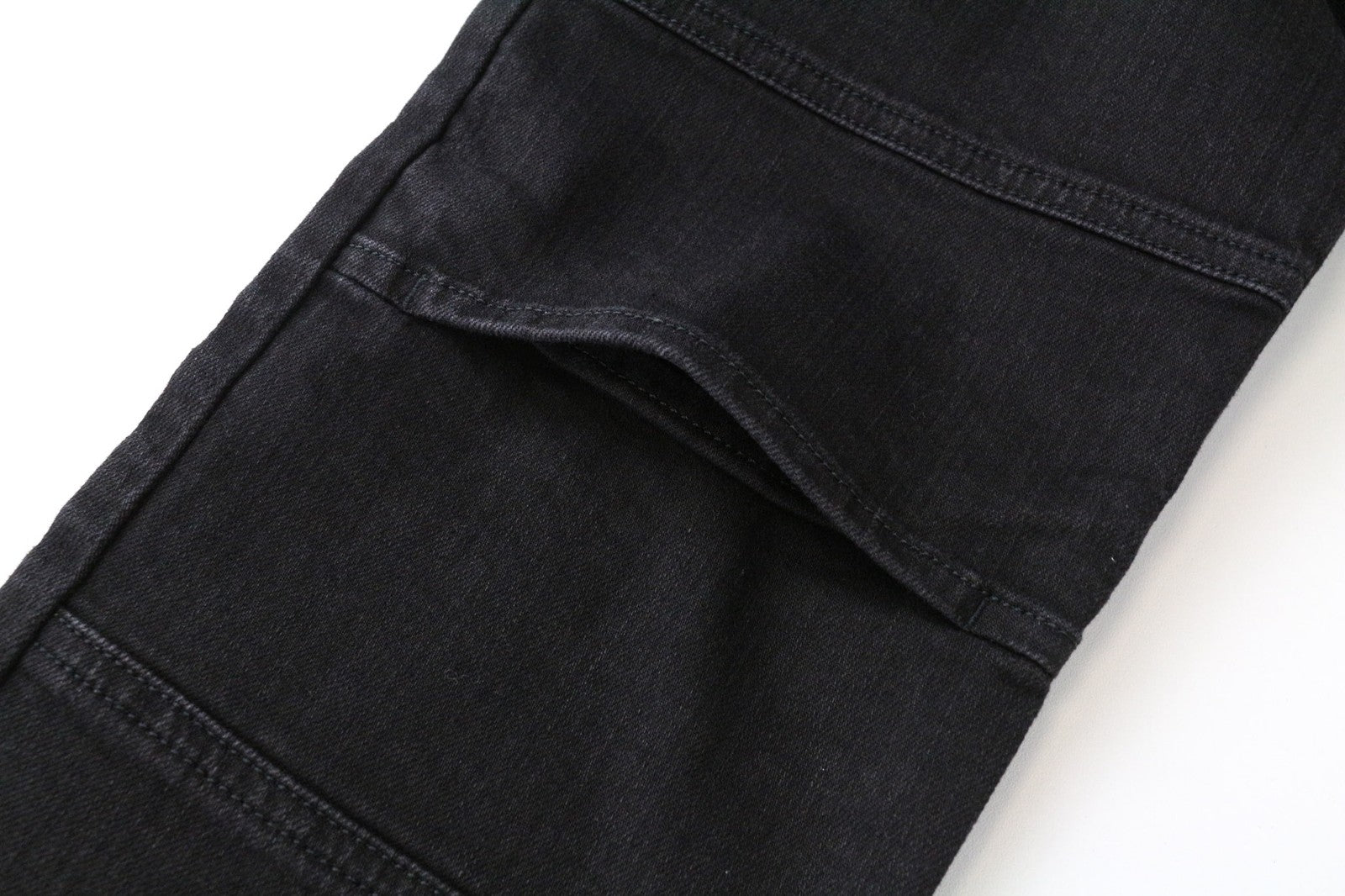 DIESEL De-Cinty 8880R Women's Black Skinny Jeans W30 Biker Stretch Slit Knee