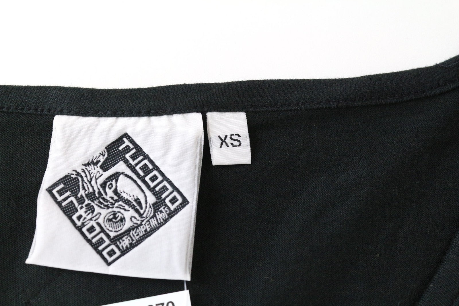 TUCANO URBANO T-TU Lady Women's XS Black Long Sleeve V-Neck Cotton T-Shirt