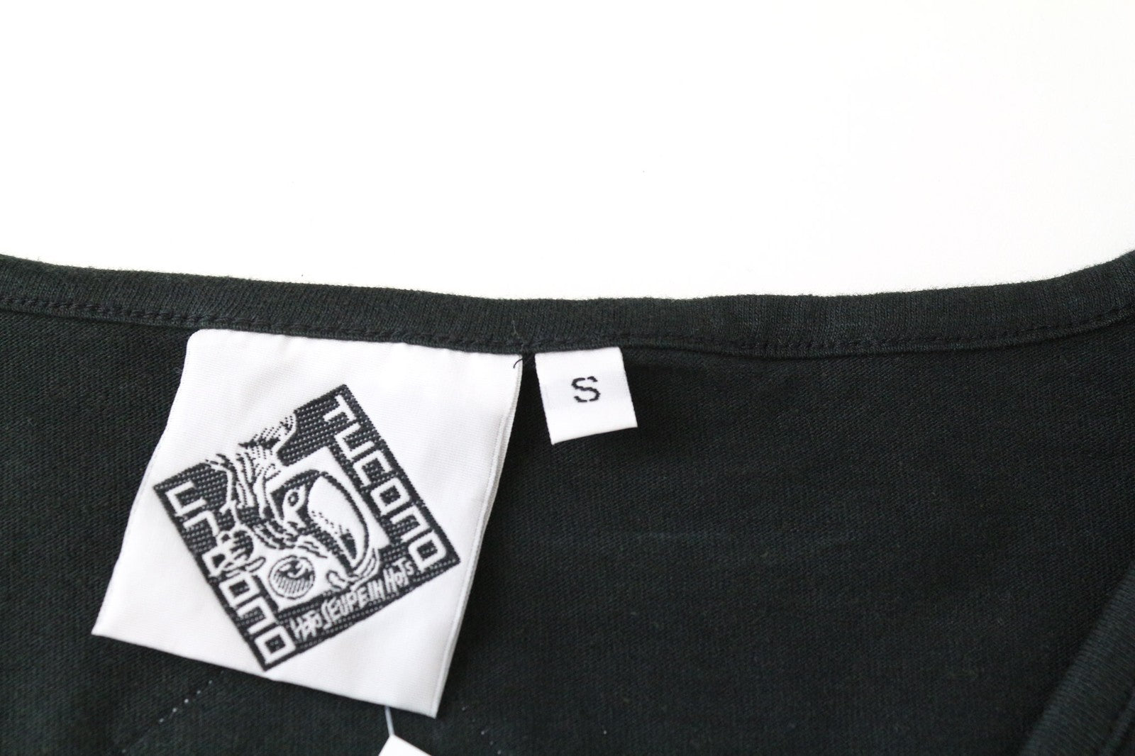 TUCANO URBANO T-TU Lady Women's S Black Cotton V-Neck Long Sleeve T-Shirt