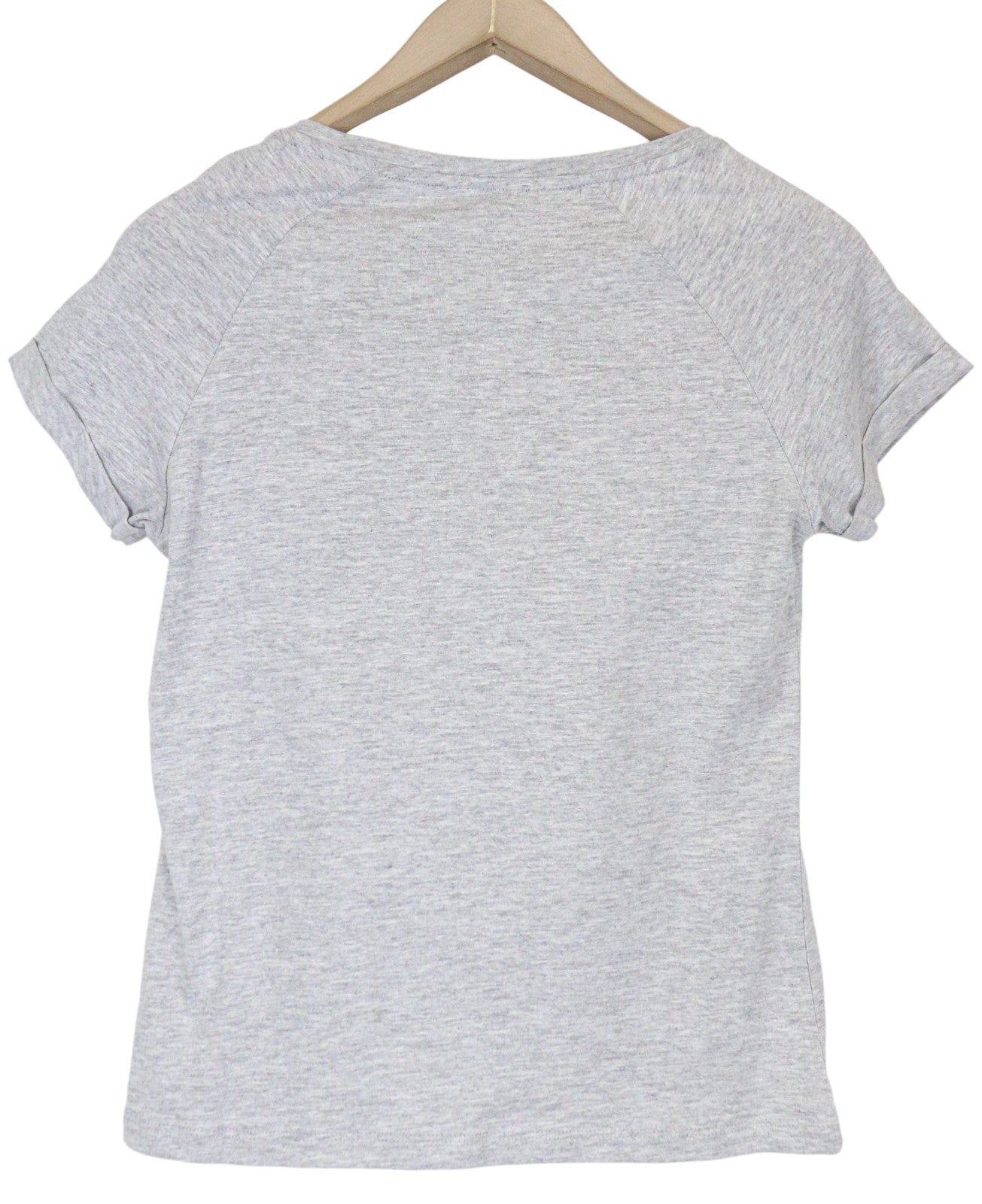 ANNA FIELD Women's XS Grey Cotton Blend Short Sleeve Pullover T-Shirt