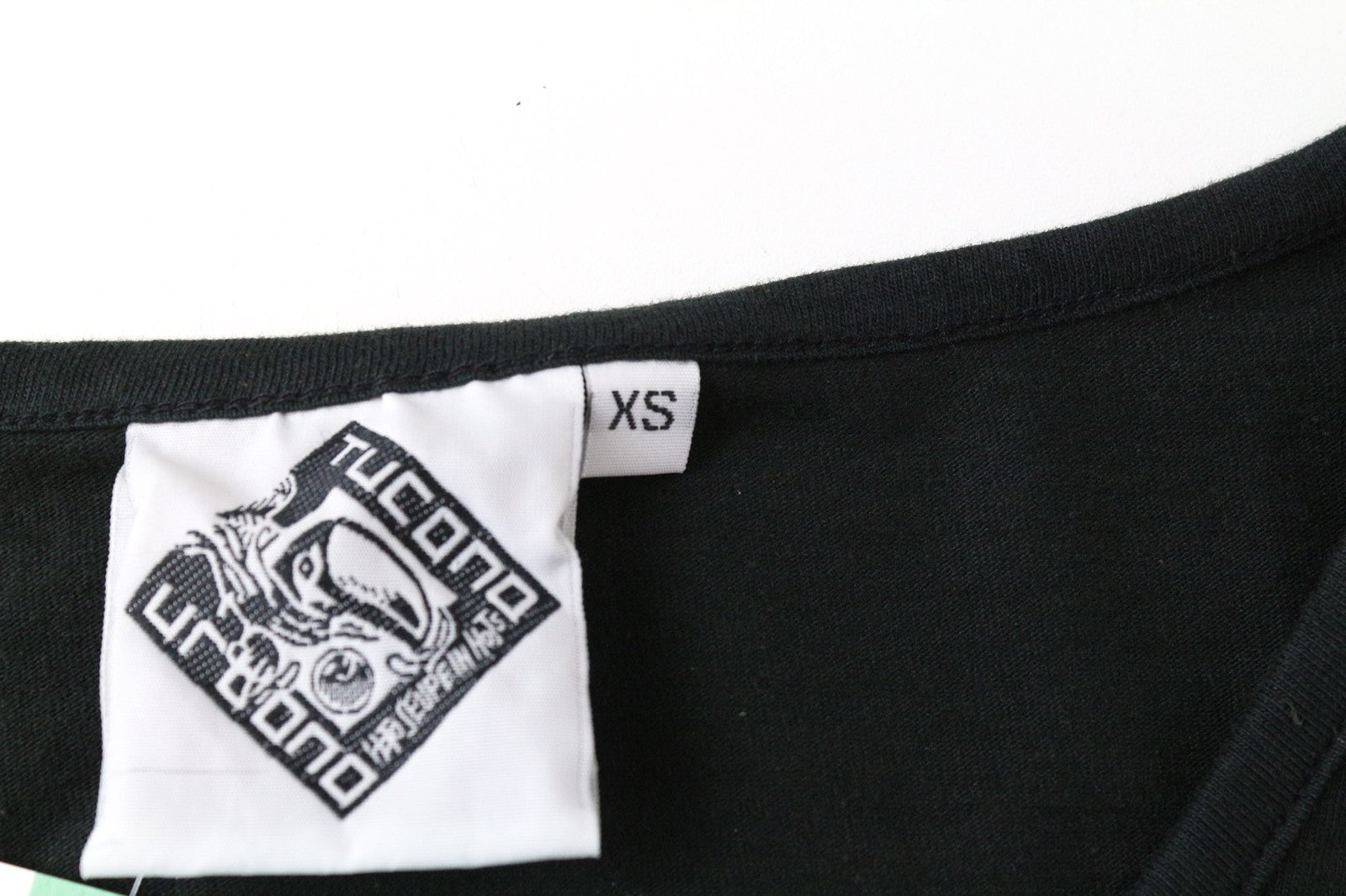 TUCANO URBANO Women's XS Black Cotton Long Sleeve V-Neck Pullover Tee