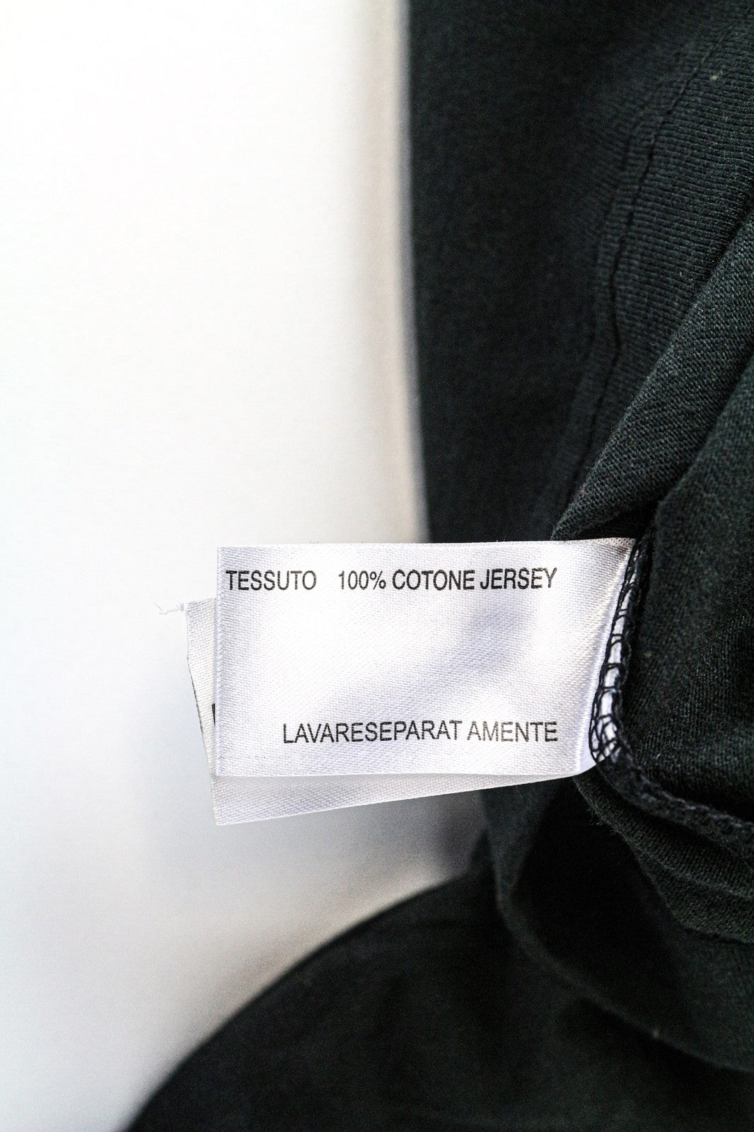 TUCANO URBANO Women's XS Black Cotton Long Sleeve V-Neck Pullover Tee