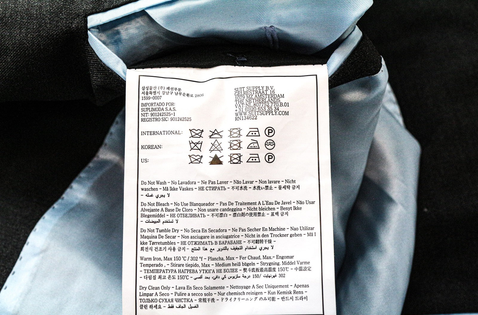 SUITSUPPLY La Spalla Men's UK40R Grey Wool Classic Single-Breasted Blazer