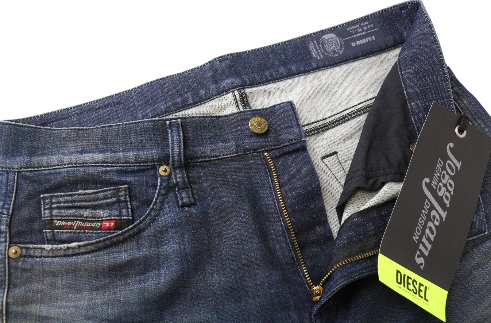 DIESEL D-Reeft-T 0870Y Men's W32 Blue Jogg Sweat Skinny Cotton Stretch