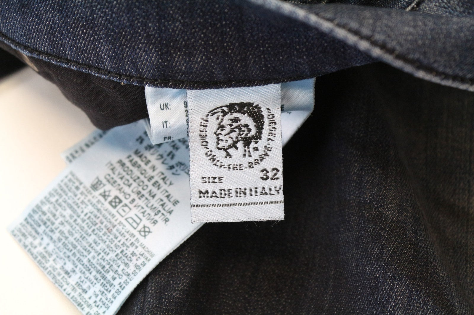 DIESEL D-Reeft-T 0870Y Men's W32 Blue Jogg Sweat Skinny Cotton Stretch