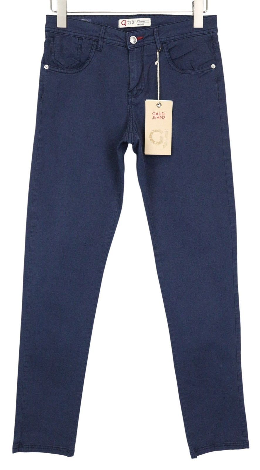GAUDI JEANS Smith Men's W28 Blue Stretch Cotton Casual Slim Trousers