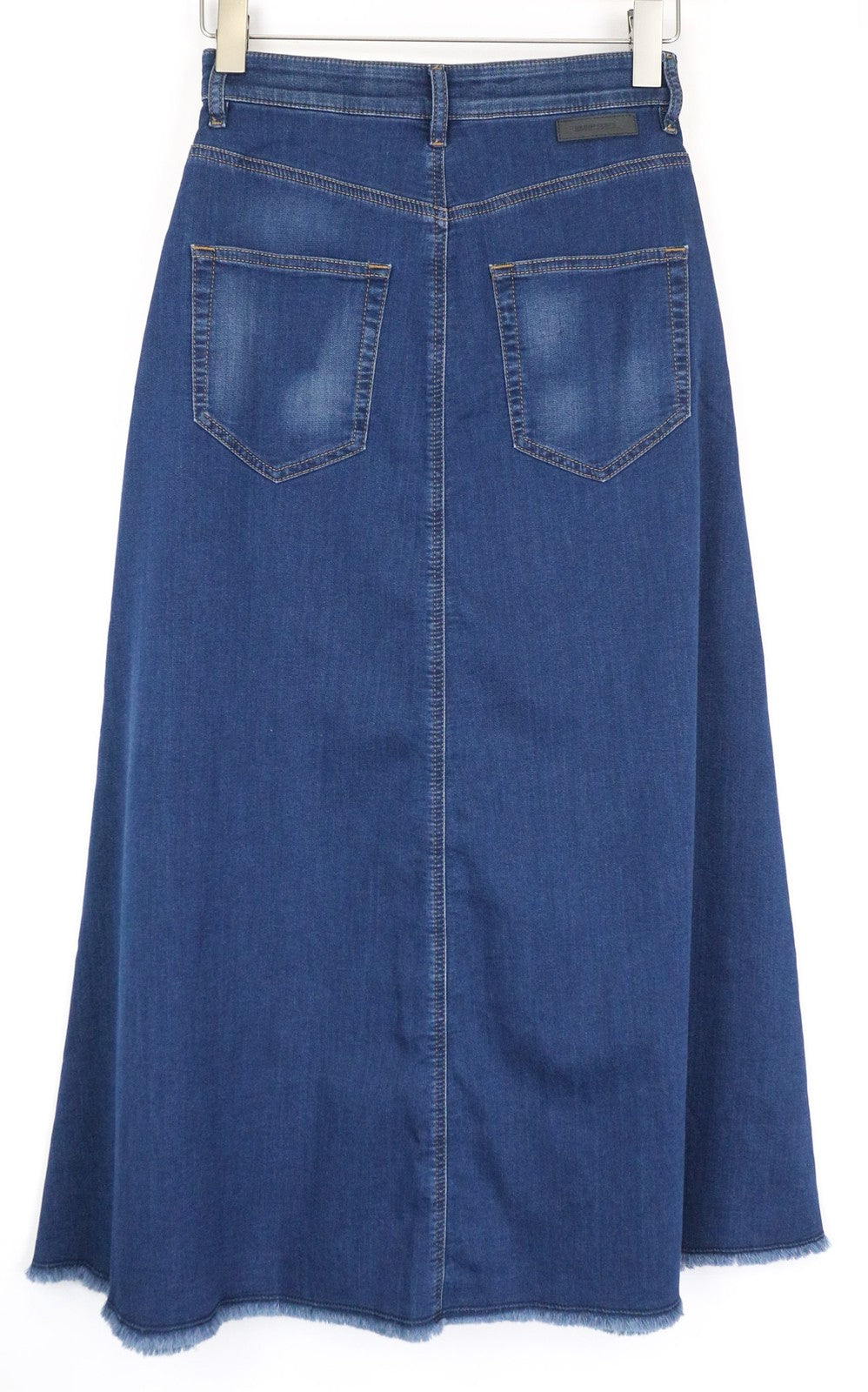 DIESEL D-Rhita-NE 069IG Women's W25 Long Denim Blue Cotton Stretch Skirt Jogg