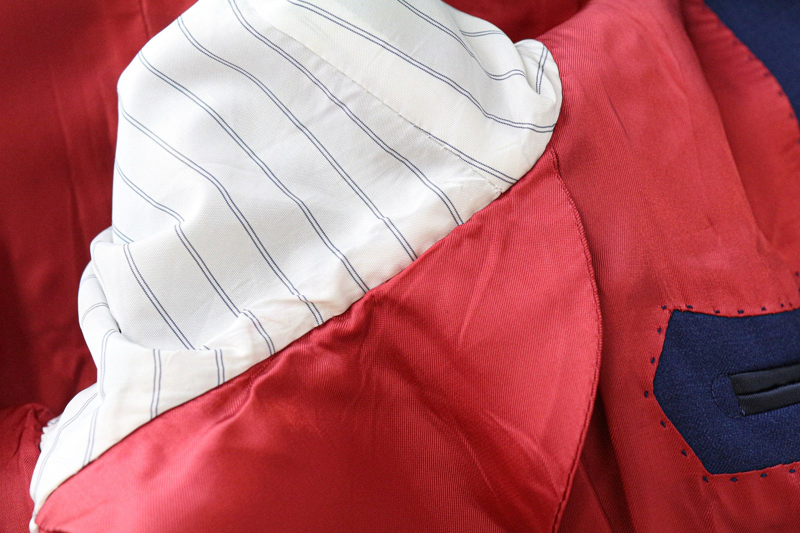 SUITSUPPLY La Spalla Men's UK36S Blue Wool Single-Breasted Formal Blazer