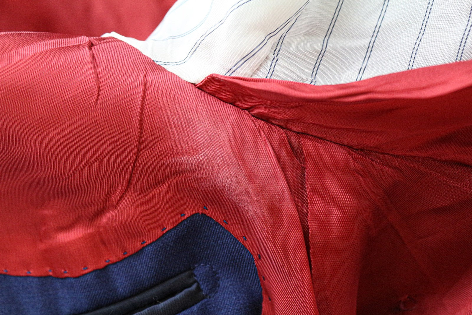 SUITSUPPLY La Spalla Men's UK36S Blue Wool Single-Breasted Formal Blazer