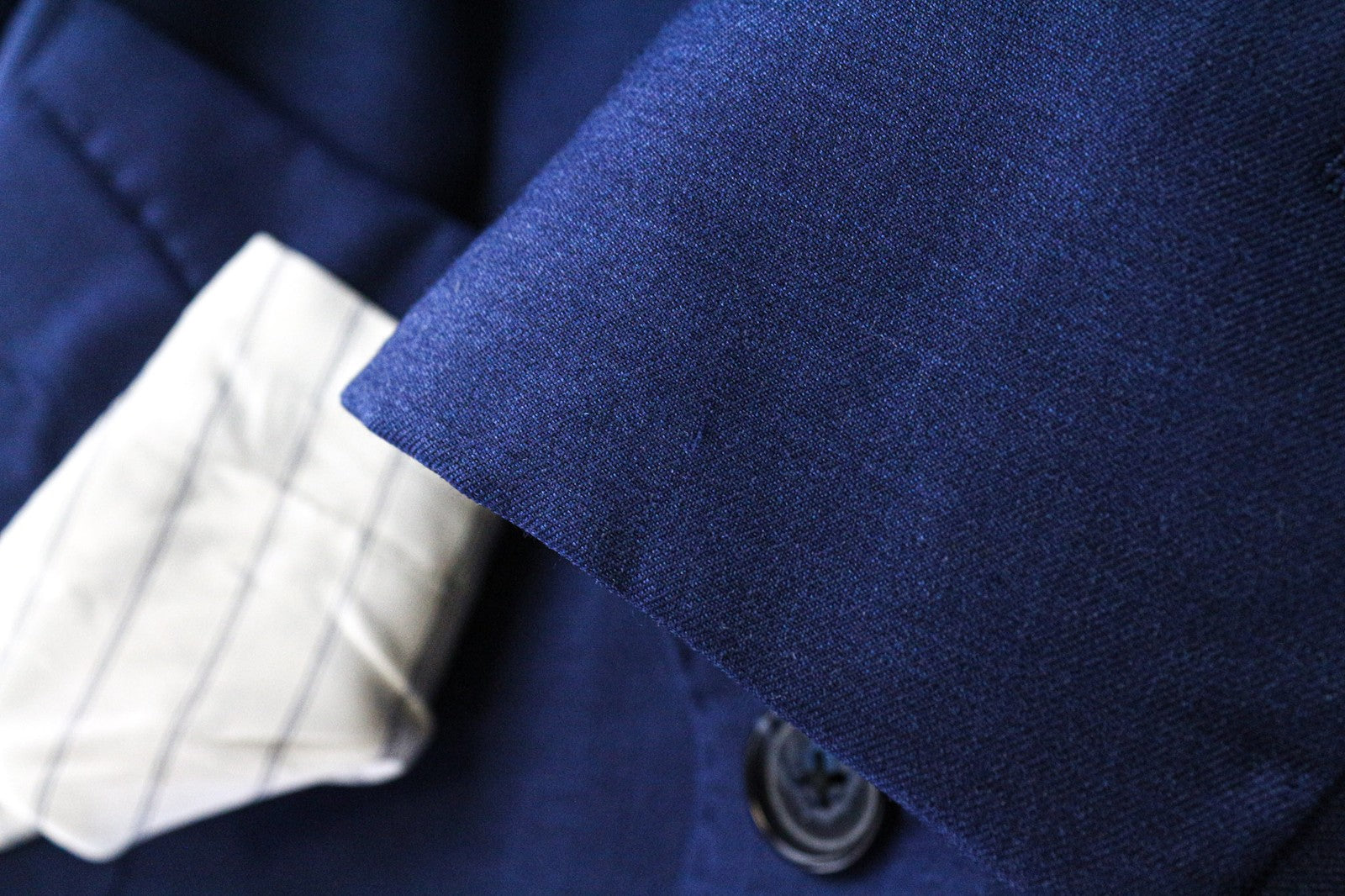 SUITSUPPLY La Spalla Men's UK36S Blue Wool Single-Breasted Formal Blazer