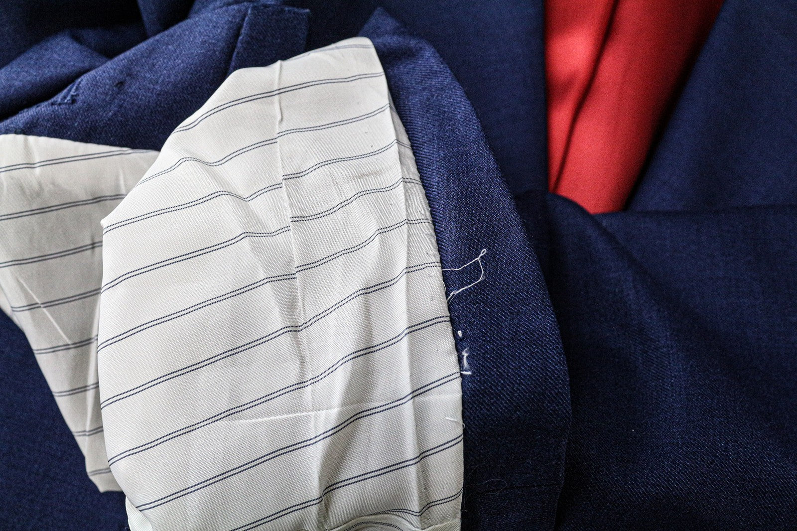 SUITSUPPLY La Spalla Men's UK36S Blue Wool Single-Breasted Formal Blazer